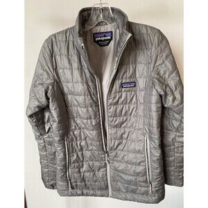 Spring Sale ! Patagona Women's Gray Zip Nano Puff Jacket size XS